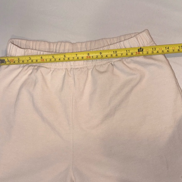 adidas Cream High-Rise Elastic Waist Women Athletic/Lounge Shorts Size Small - Picture 8 of 16